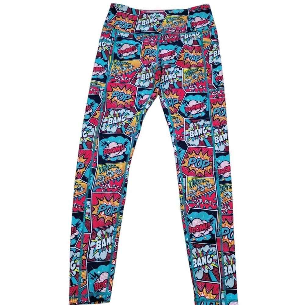 Constantly Varied Gear Knockout Leggings Comic Book Squat Approved  Sz S…